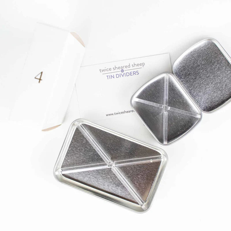 Twice Sheared Sheep Stitch Marker Storage Tin - Large with dividers