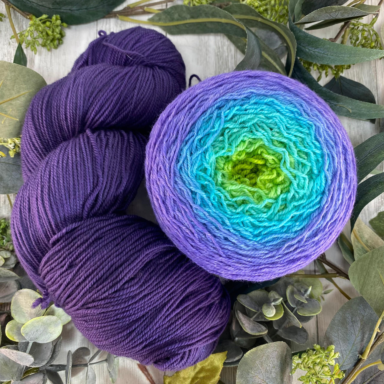 Wonderland Yarns Cascading Colors Shawl kits