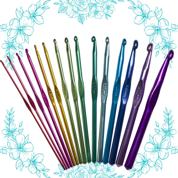 HiyaHiya 6" Aluminum Crochet Hooks