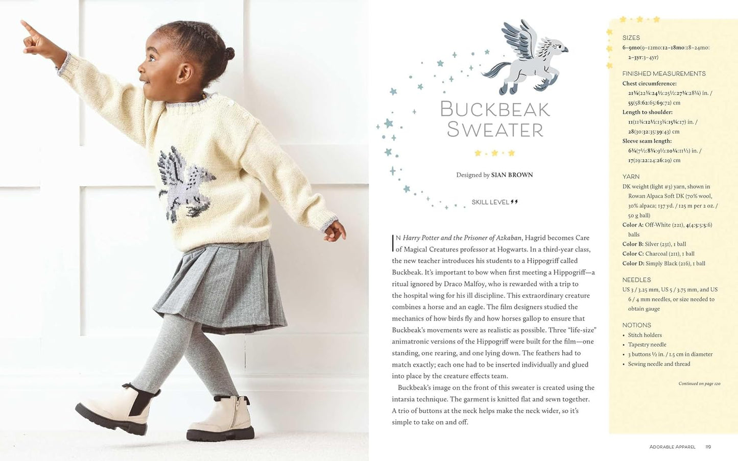 Harry Potter: Knitting Magic for Baby and Toddler: An Official Harry Potter Knitting Pattern Book by Julie Brooke