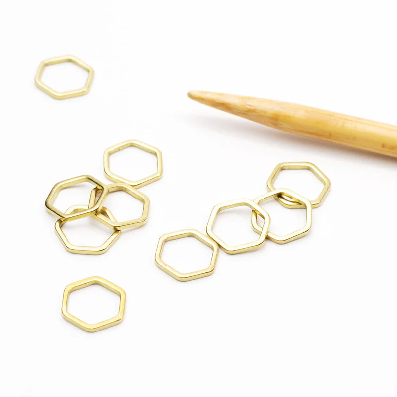 Twice Sheared Sheep Honeycomb Simple Stitch Markers
