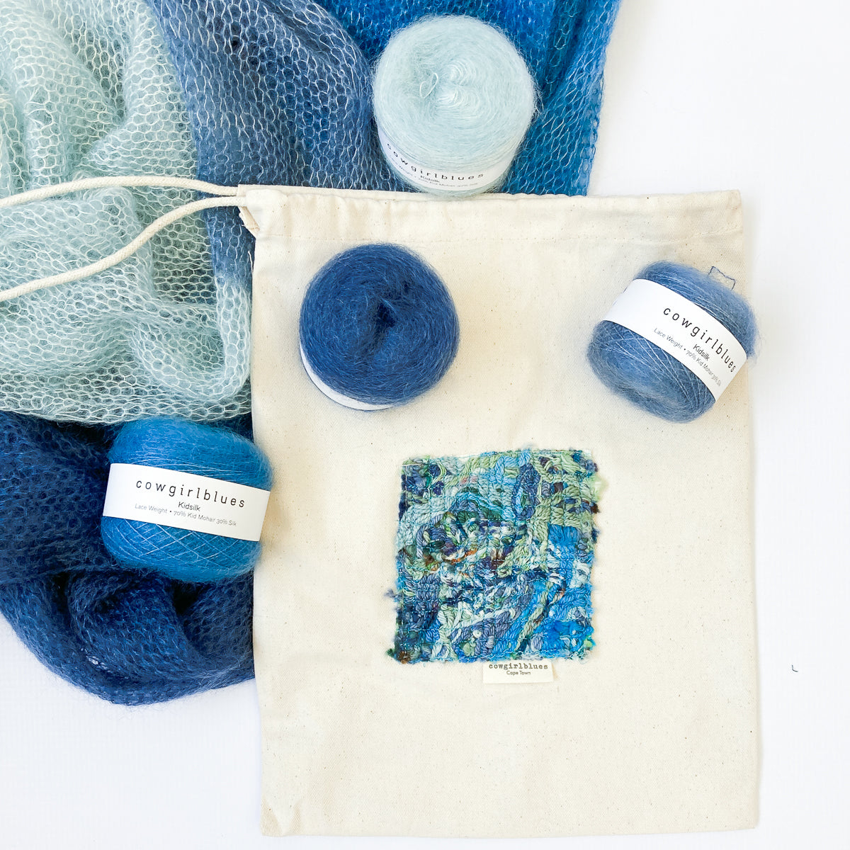 cowgirlblues Cobweb Kidsilk Shawl Knit Kit