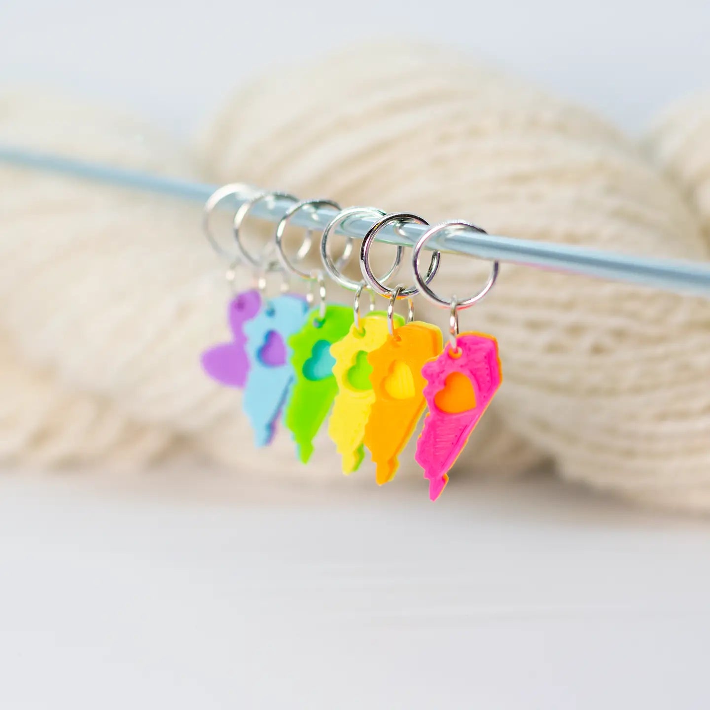 Stitch Markers & Progress Keepers from Blue Bird Makery