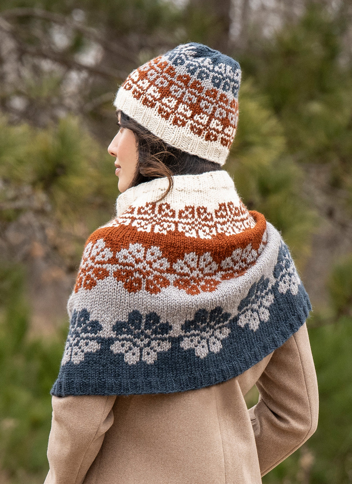 Floral Hat & Snood Kit