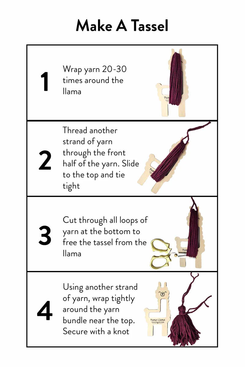 Poma-Llama Pom Pom, Tassel, and Lucet Cord Maker from Twice Sheared Sheep