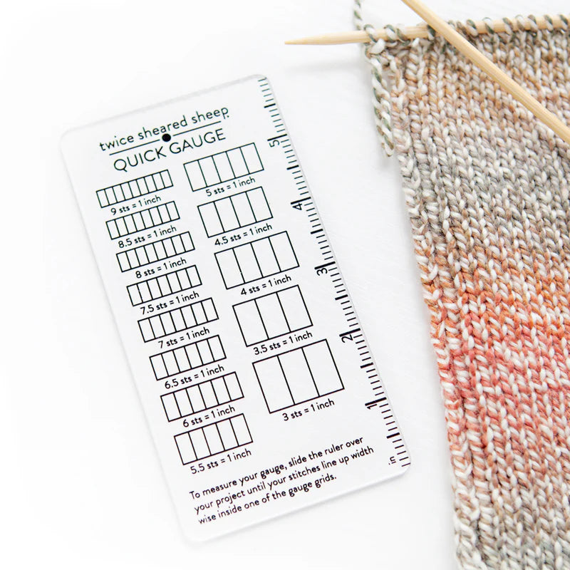 Quick Gauge Ruler from Twice Sheared Sheep