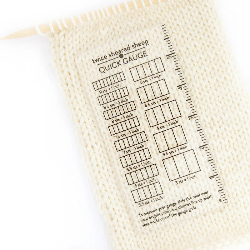 Quick Gauge Ruler from Twice Sheared Sheep