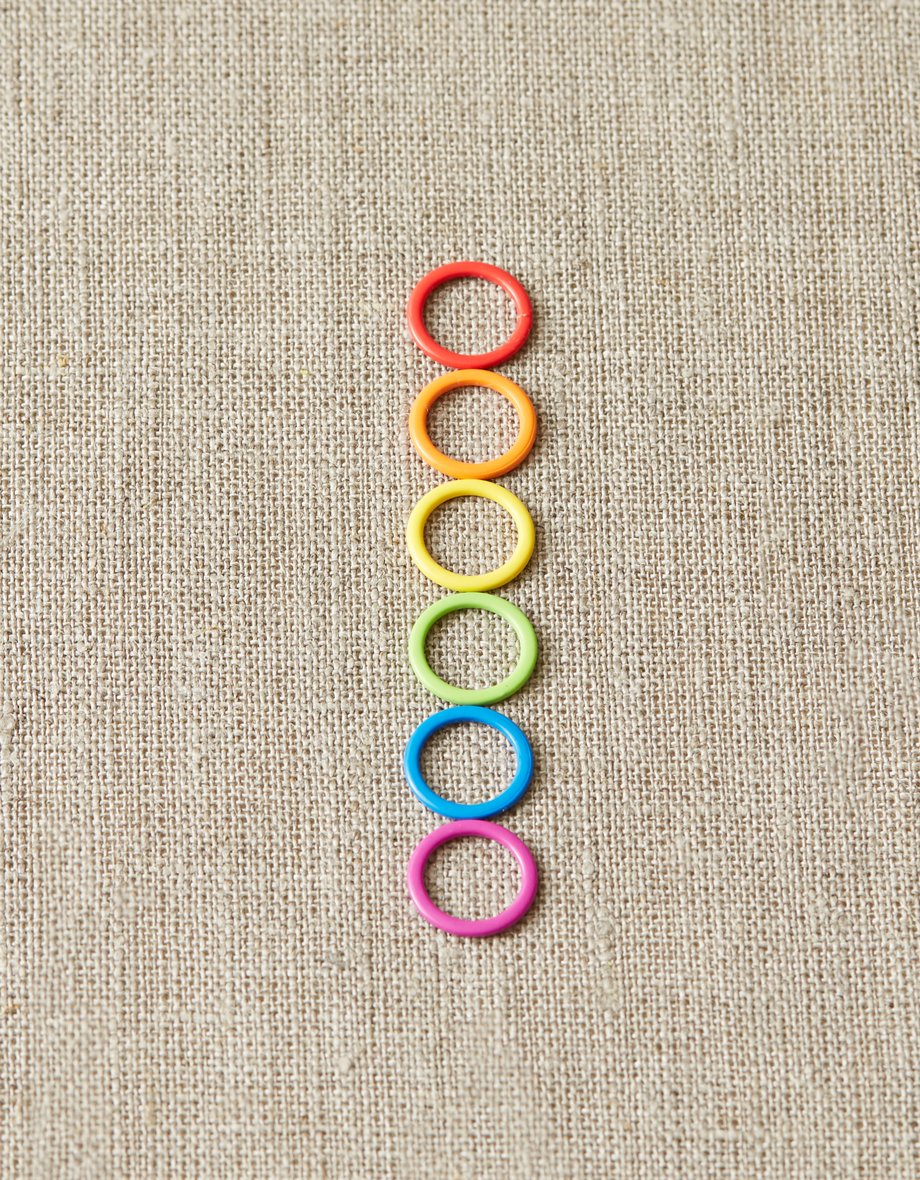 Colorful Ring Stitch Markers - Original bundle of 60 - by CocoKnits