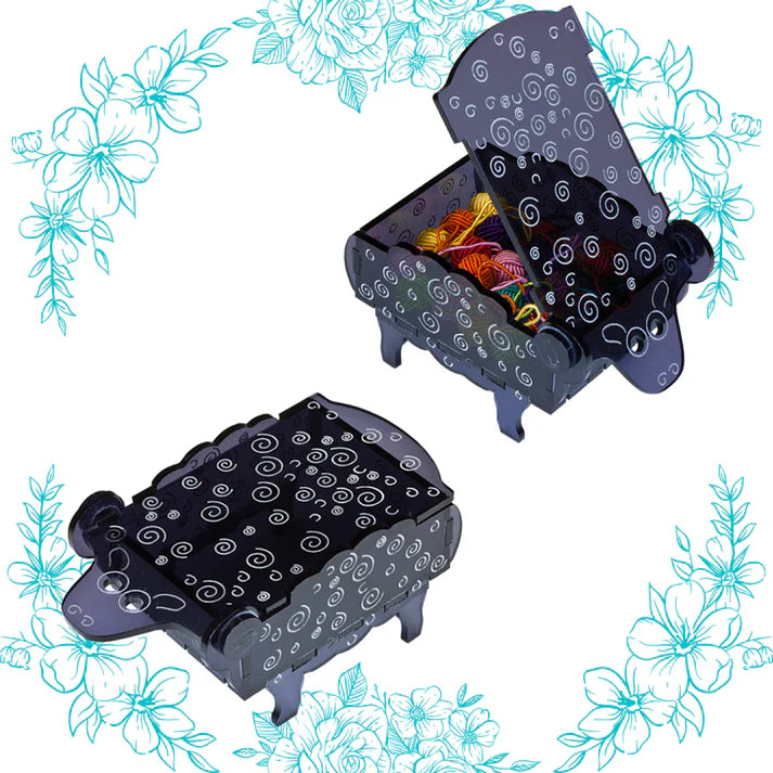 Acrylic Sheep Notions Storage Box by Nirvana Needle Arts