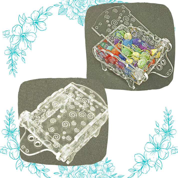 Acrylic Sheep Notions Storage Box by Nirvana Needle Arts