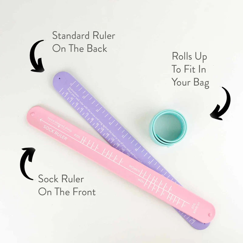 Twice Sheared Sheep Sock Sizing Ruler/Bracelet