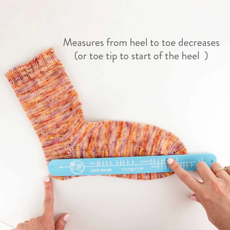 Twice Sheared Sheep Sock Sizing Ruler/Bracelet