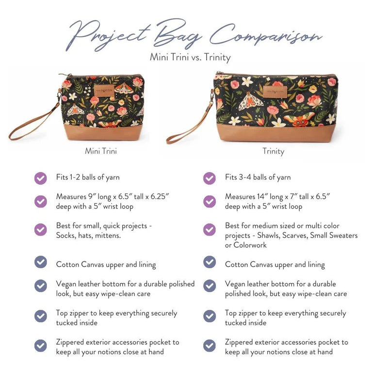Mini Trini Project Bags from Twice Sheared Sheep