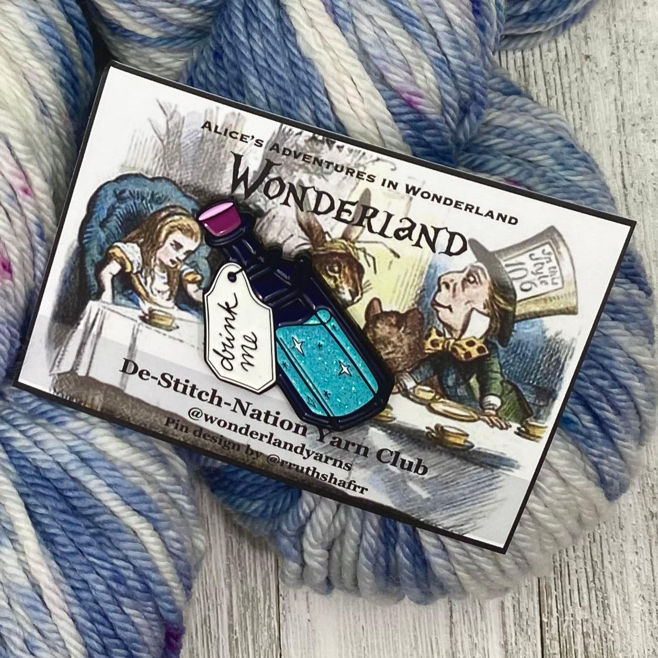 Enamel Pins from Wonderland Yarns