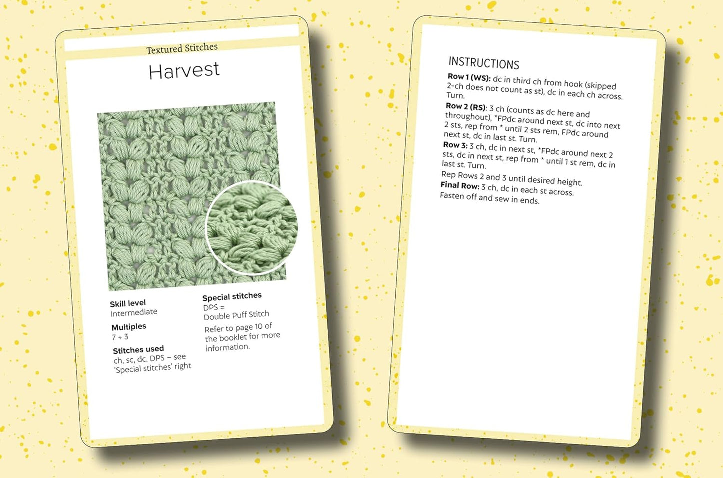Bella Coco’s Crochet Stitch Card Deck: A pocket stitch library in 52 cards