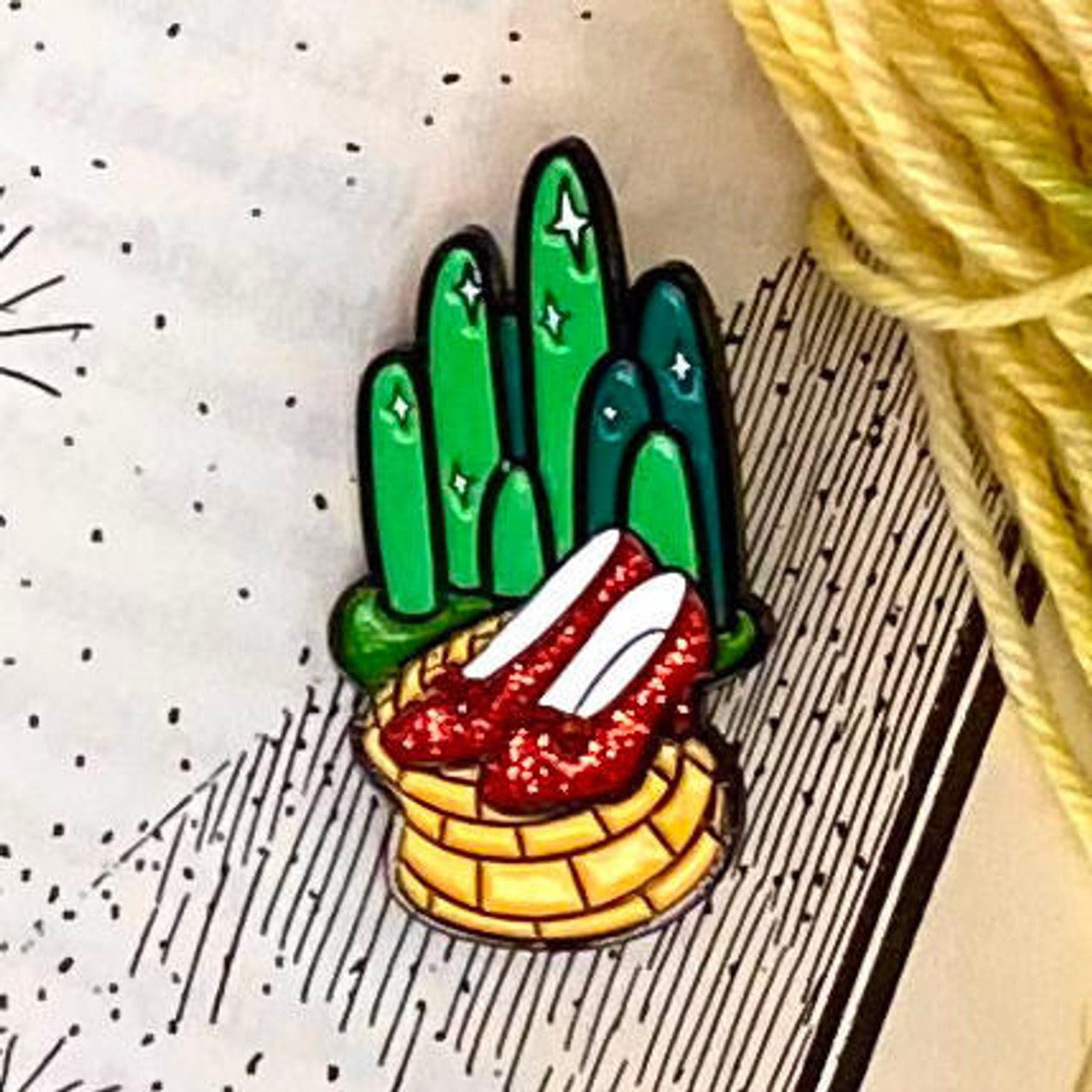 Enamel Pins from Wonderland Yarns