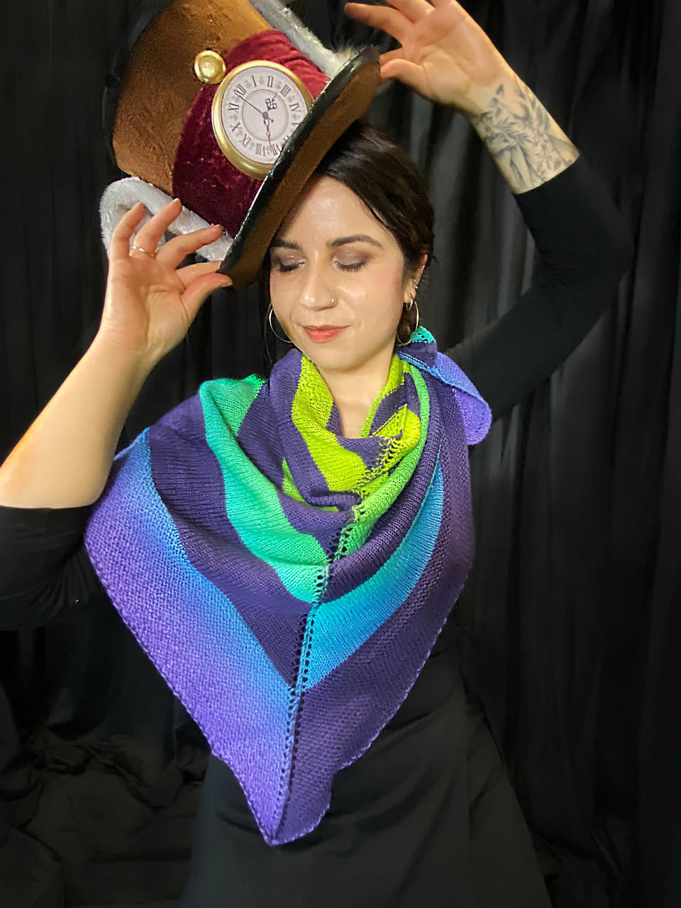 Wonderland Yarns Cascading Colors Shawl kits