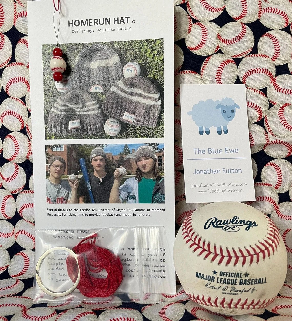 Homerun Hat Kit - Used MLB Intact Ball Option