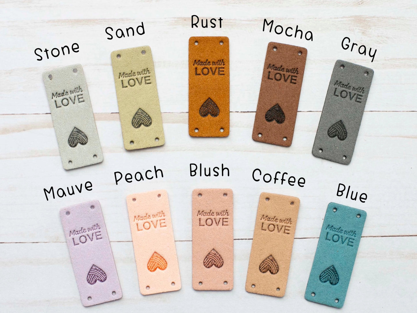 Faux Leather Tags by Fox & Pine