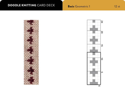 The Doodle Knitting Card Deck: 200 mix and match motifs