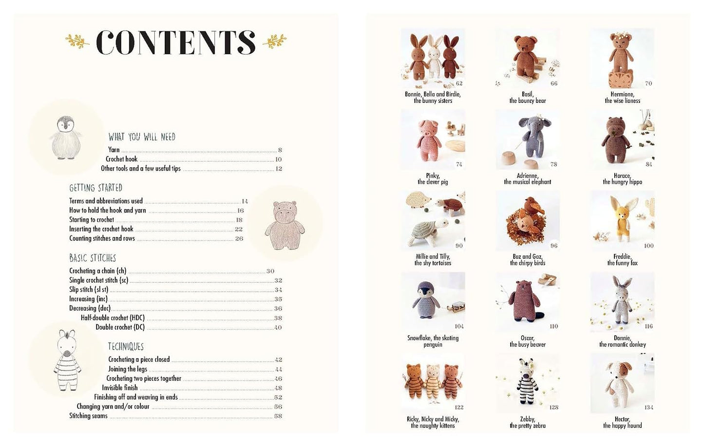 How to Crochet Cute Animals: A Step-by-Step Guide with 15 Patterns