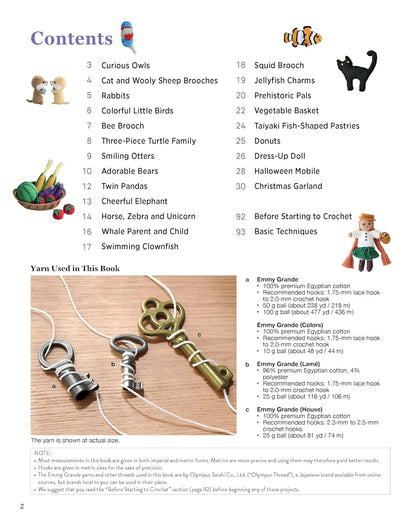 Irresistibly Cute Mini Amigurumi: Easy-to-Make Small Crocheted Animals, Dolls and Charms