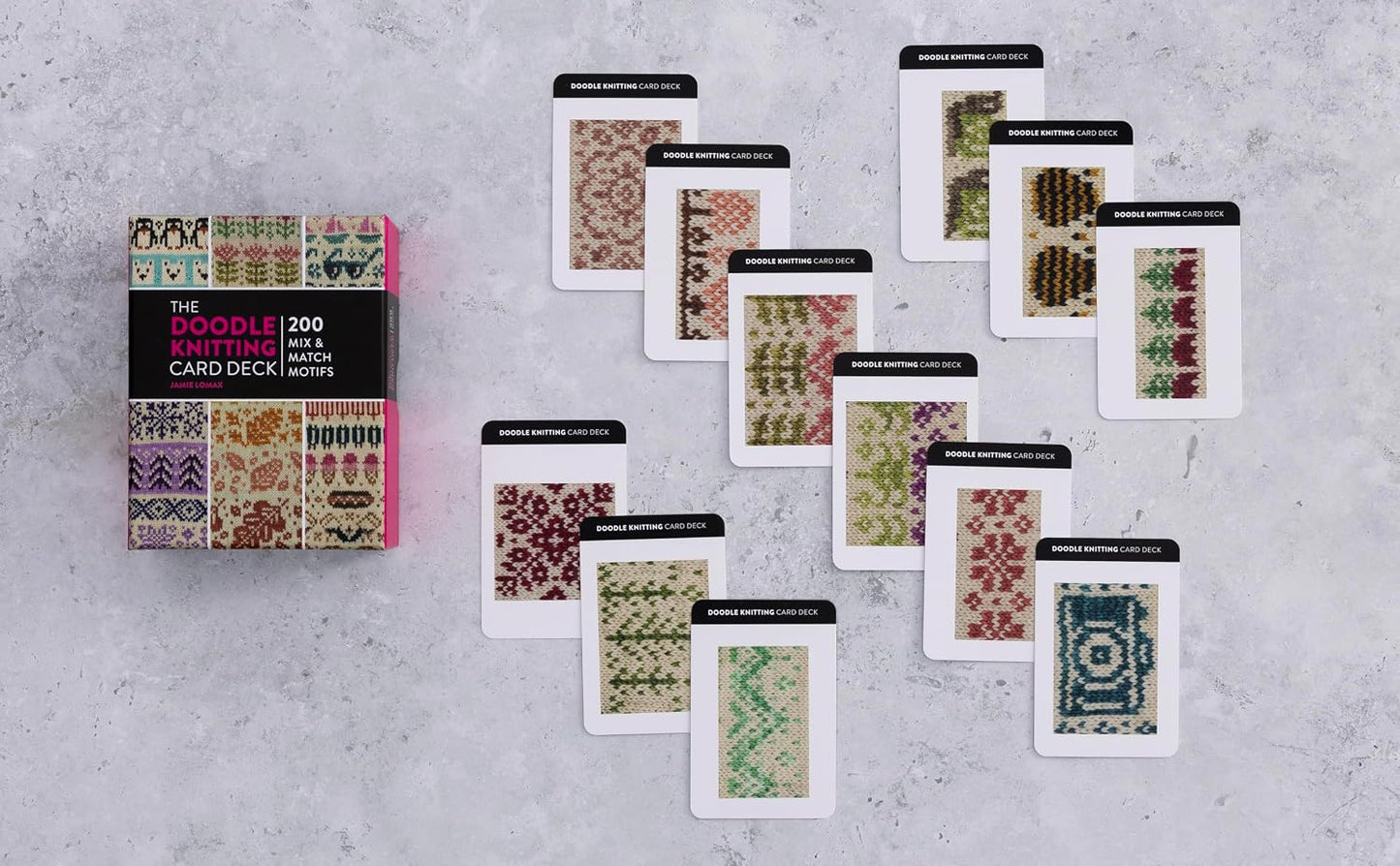 The Doodle Knitting Card Deck: 200 mix and match motifs