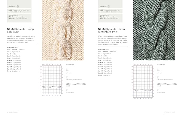 Cable Knitting Stitch Dictionary: 100 essential stitches with actual-size swatches and charts by Debbie Tomkies