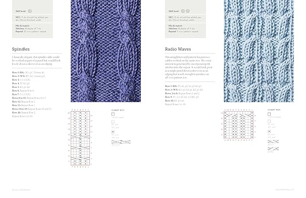 Cable Knitting Stitch Dictionary: 100 essential stitches with actual-size swatches and charts by Debbie Tomkies