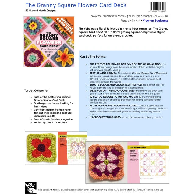 The Granny Square Flowers Card Deck: 50 Mix and Match Designs by Claire Montgomerie