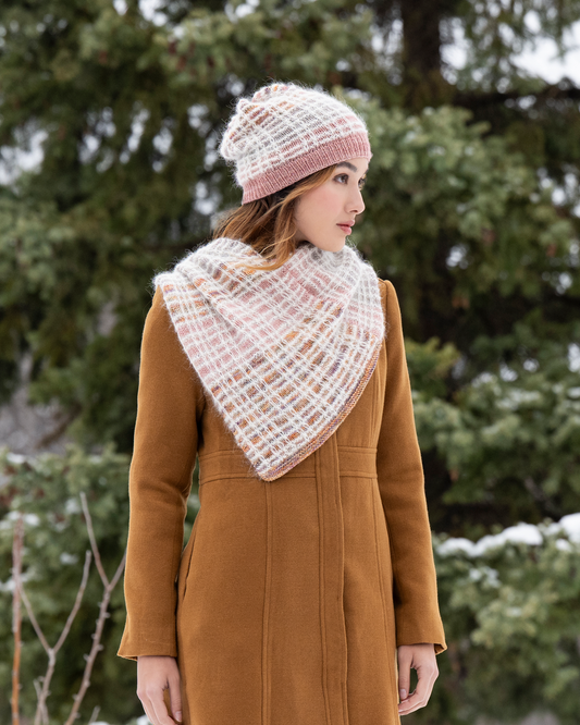 Entramado Cowl & Hat Kit from Malabrigo & Blue Sky Fibers