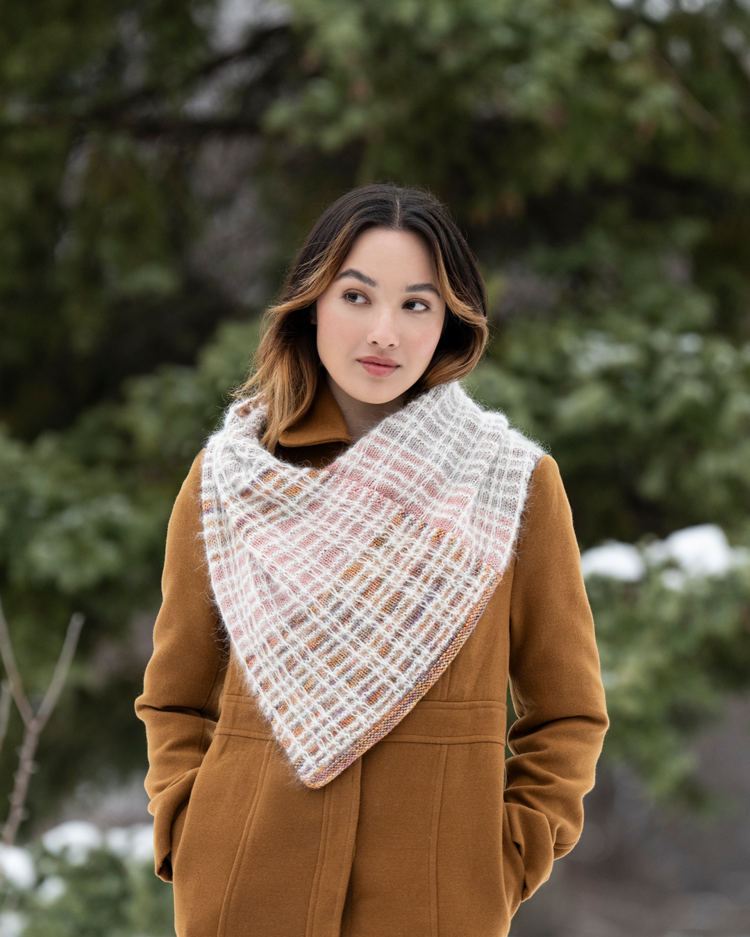 Entramado Cowl & Hat Kit from Malabrigo & Blue Sky Fibers