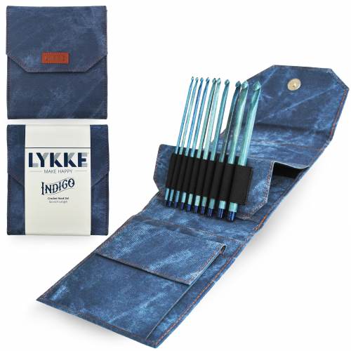 Indigo 6" Crochet Hook Set from Lykke