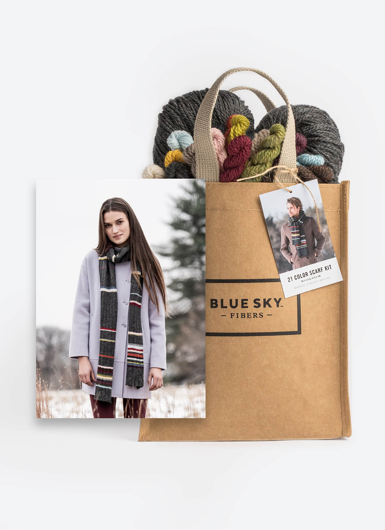 21 Color Scarf Kit from Blue Sky Fibers