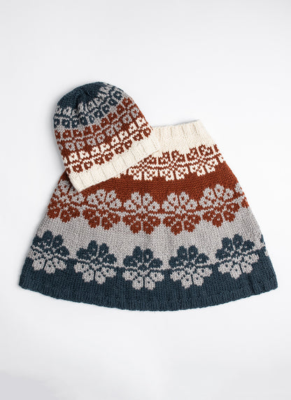 Floral Hat & Snood Kit