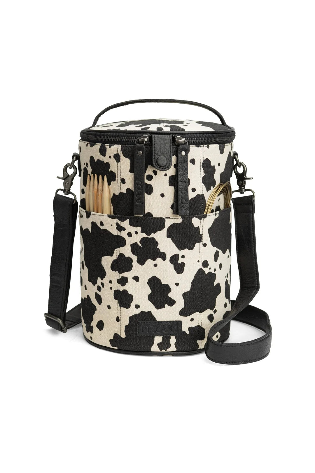 Saturn Canvas Cow Print Project Bag from muud