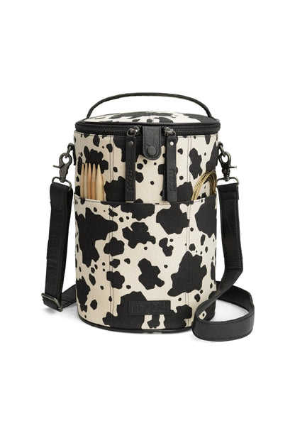 Saturn Canvas Cow Print Project Bag from muud