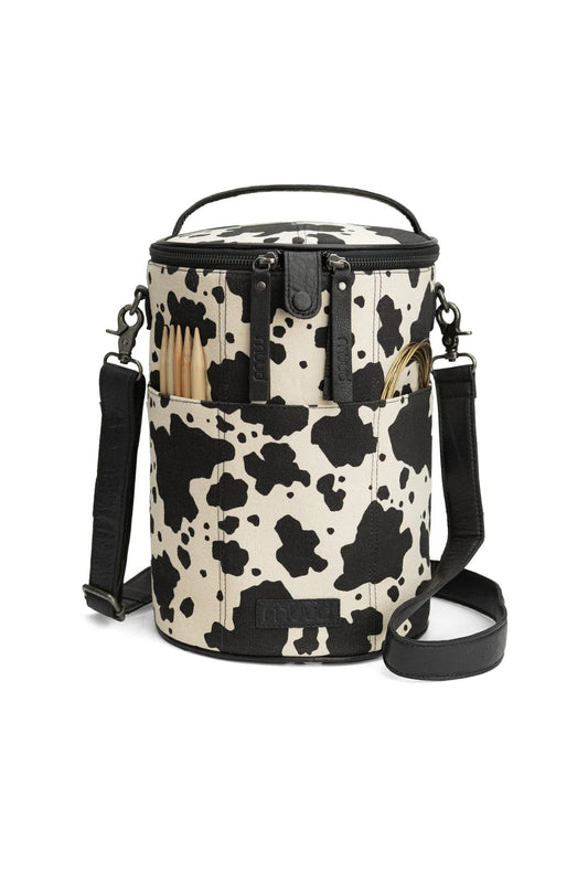 Saturn Canvas Cow Print Project Bag from muud