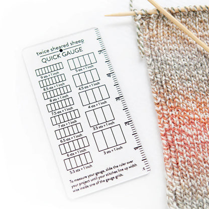 Quick Gauge Ruler from Twice Sheared Sheep