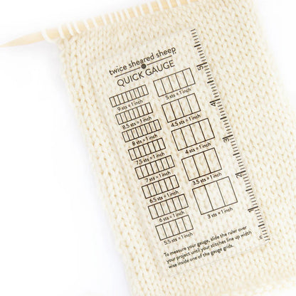 Quick Gauge Ruler from Twice Sheared Sheep