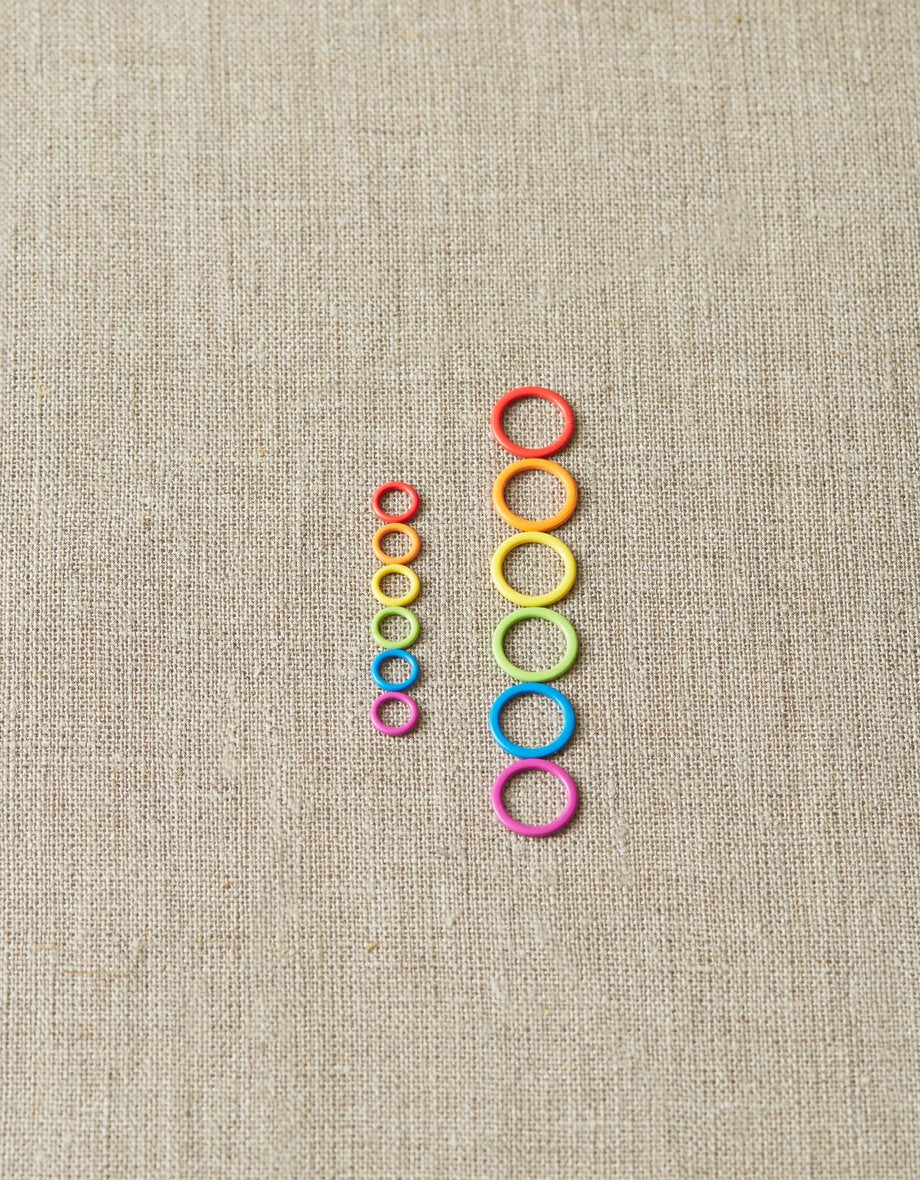 Colorful Ring Stitch Markers - Original bundle of 60 - by CocoKnits