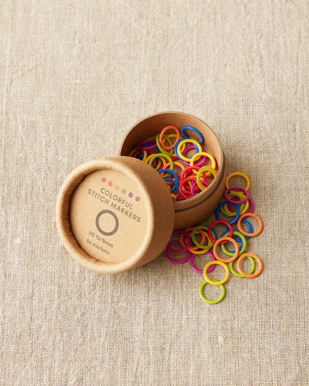 Colorful Ring Stitch Markers - Original bundle of 60 - by CocoKnits