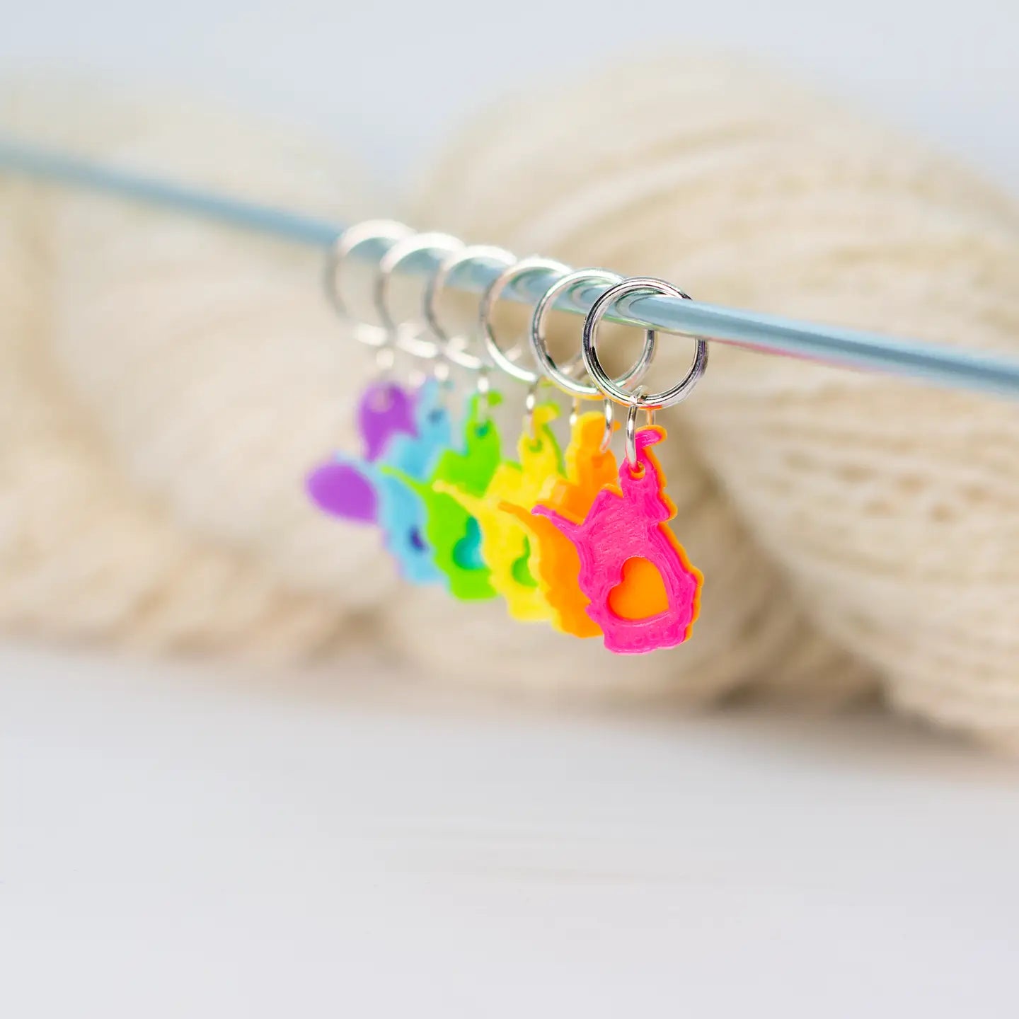 Stitch Markers & Progress Keepers from Blue Bird Makery