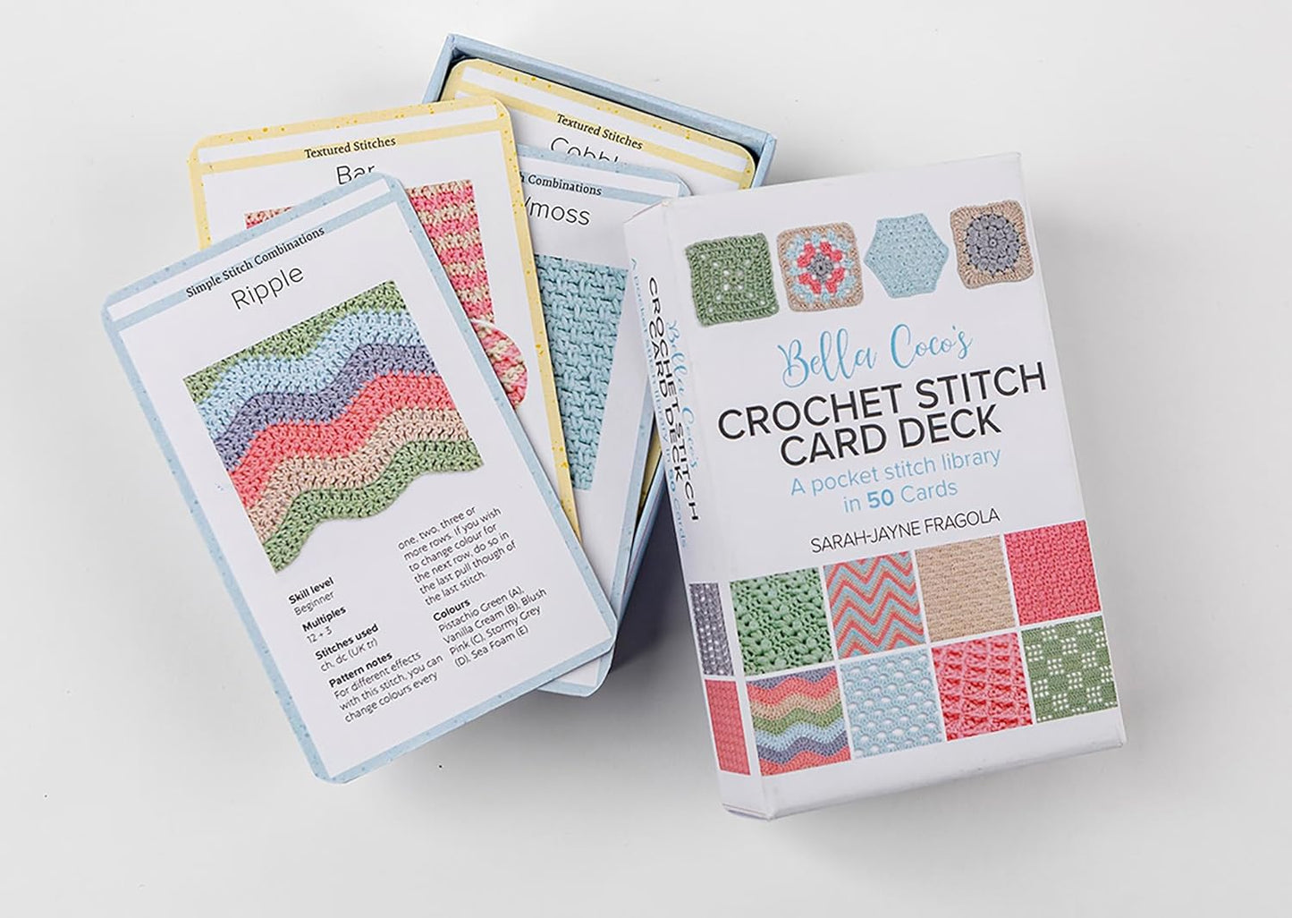 Bella Coco’s Crochet Stitch Card Deck: A pocket stitch library in 52 cards