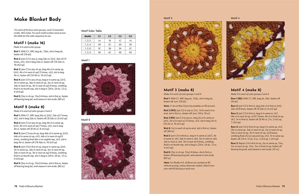 Crochet Modular Blankets: 18 mixed motif designs that play with shape and scale by Rachele Carmona