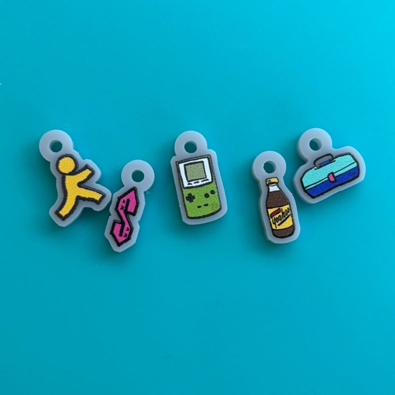 Stitch Markers - 90s Kid Icons Retro by Comma Craft Co.