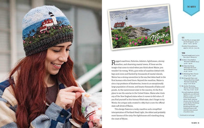 Knitting the U.S.A.: Fifty Easy-to-Follow Designs for Beautiful Beanies Inspired by Each State in America by Nancy Bates