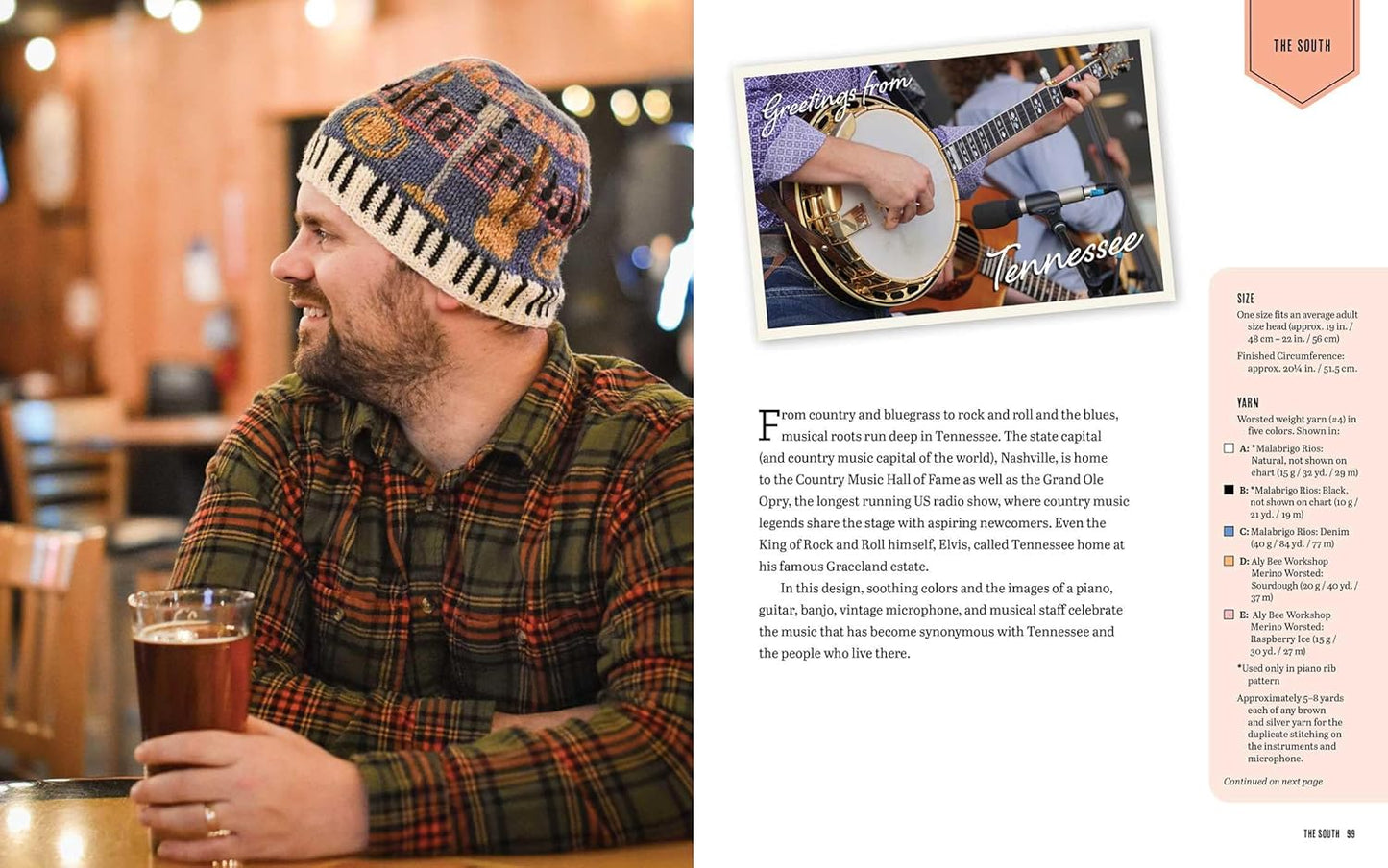 Knitting the U.S.A.: Fifty Easy-to-Follow Designs for Beautiful Beanies Inspired by Each State in America by Nancy Bates