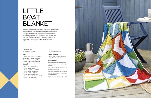 Crochet Modular Blankets: 18 mixed motif designs that play with shape and scale by Rachele Carmona