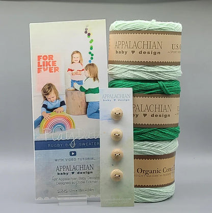 Rugby Baby Sweater from Appalachian Baby Designs